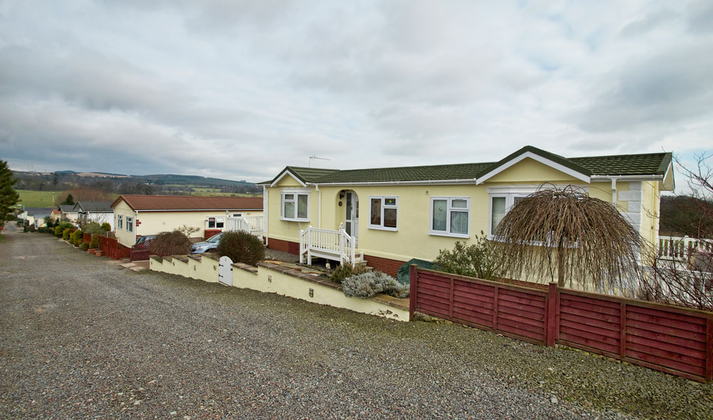 A residential park home at Courthill